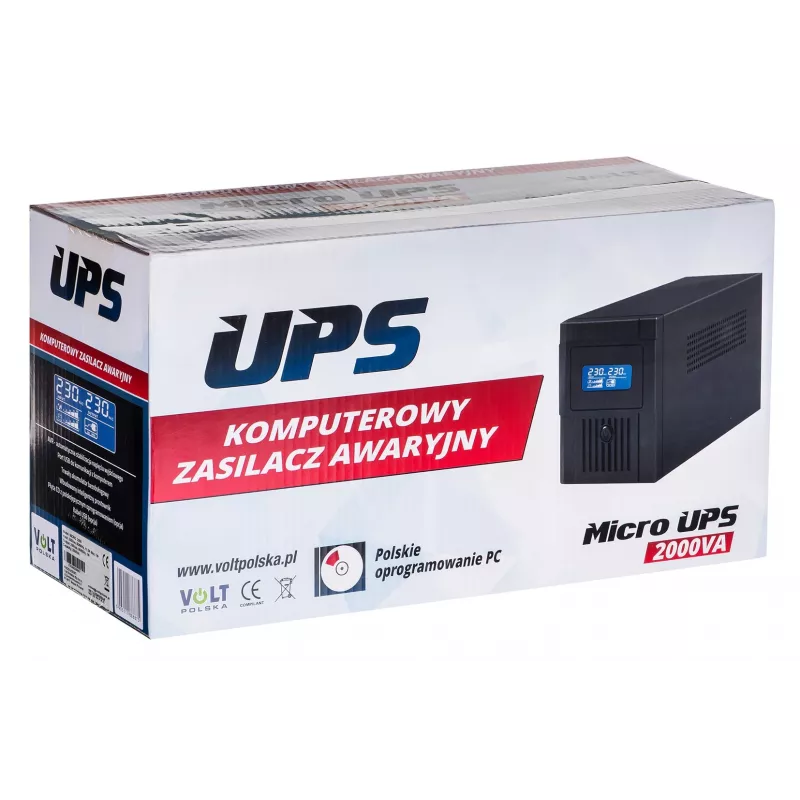 UPS nepārtrauktās barošanas avots Volt Polska Micro 2000VA 1200W