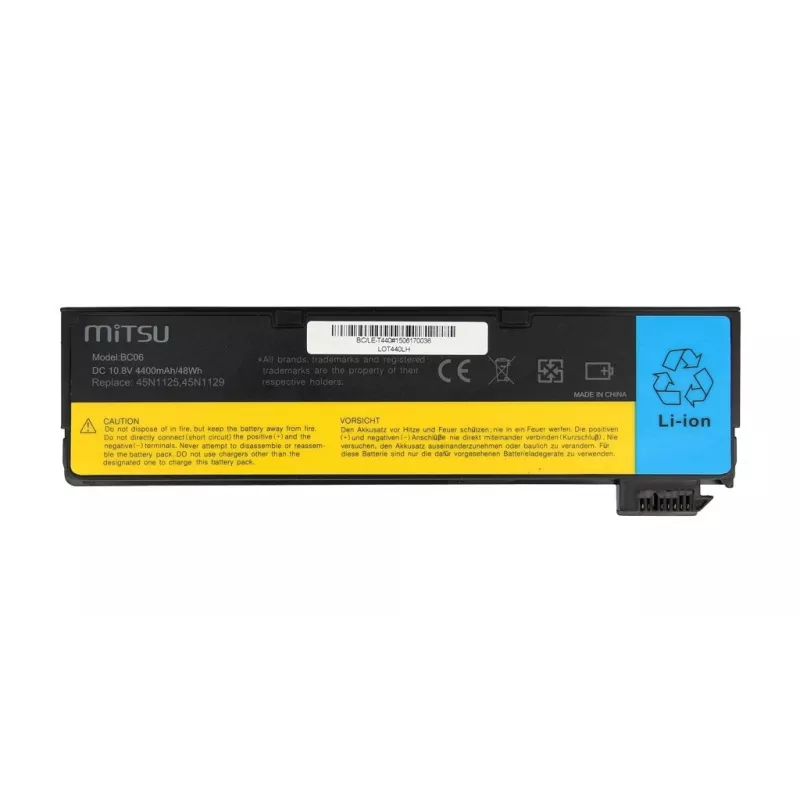 Akumulators Lenovo T440, X240 4400 mAh (48 Wh) 10.8 - 11.1 V