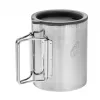 Helikon Termokrūze ar vāku 250 ml Sudraba, Melna