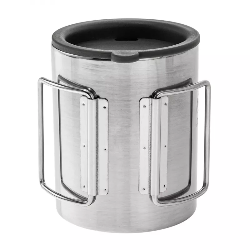 Helikon Termokrūze ar vāku 250 ml Sudraba, Melna