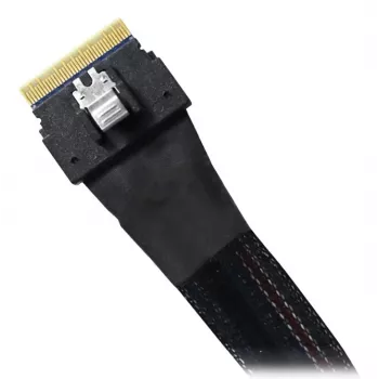 ICY DOCK - SlimSAS 8i SFF-8654 uz 2x SlimSAS 4i SFF-8654 kabelis - 0,5 m