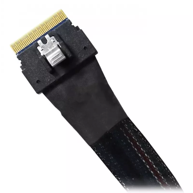 ICY DOCK - SlimSAS 8i SFF-8654 uz 2x SlimSAS 4i SFF-8654 kabelis - 0,5 m