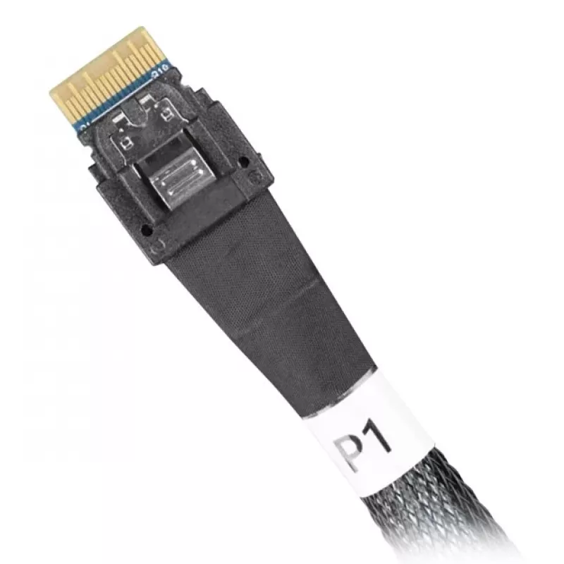 ICY DOCK - SlimSAS 8i SFF-8654 uz 2x SlimSAS 4i SFF-8654 kabelis - 0,5 m
