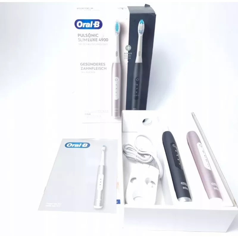 Oral-B Pulsonic SlimLuxe 4900 elektriskā zobu suka, dvīņu komplekts
