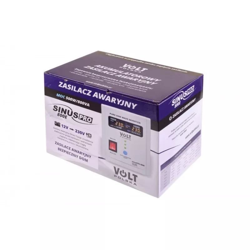 Sinus Pro 800 E 12/230V (500/800W) nepārtrauktās barošanas bloks