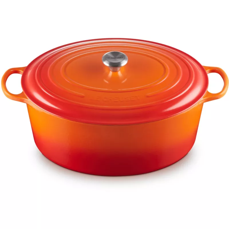 Le Creuset Signature cepeškrāsns trauks ovāls 40 cm krāsns sarkans (21178400902430)