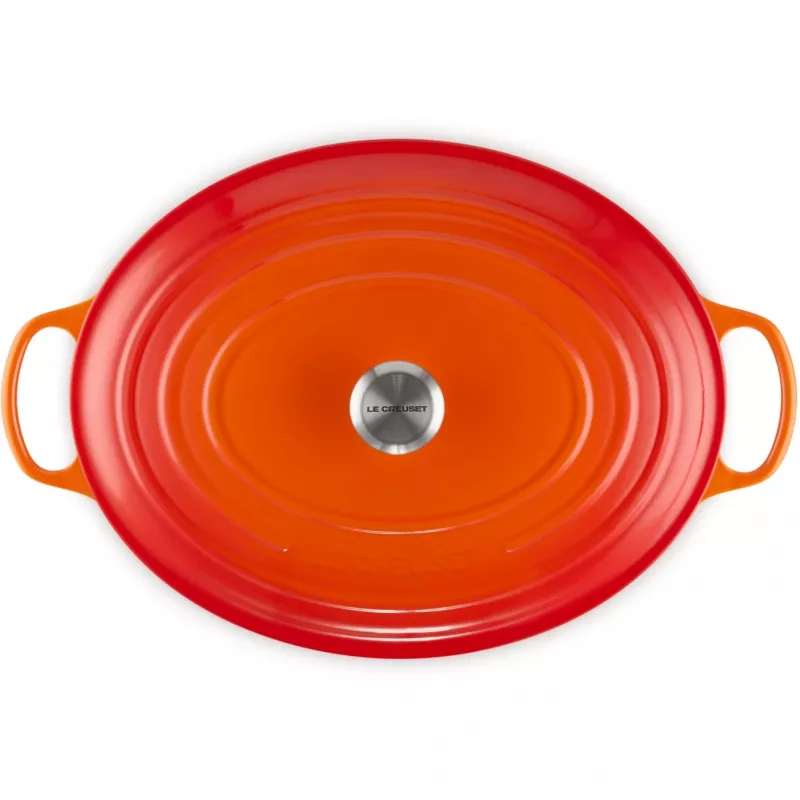 Le Creuset Signature cepeškrāsns trauks ovāls 40 cm krāsns sarkans (21178400902430)