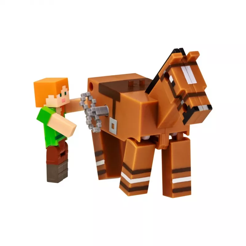 Minecraft S2 3D WIND-UP rotaļlieta - Alex & Horse