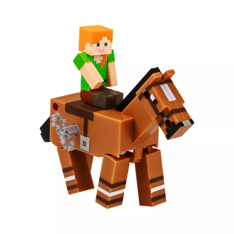 Minecraft S2 3D WIND-UP rotaļlieta - Alex & Horse