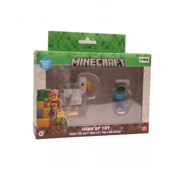Minecraft S2 3D WIND-UP rotaļlieta – vista un jātnieks