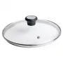 Tefal 28097612 pannas vāks apaļš melns, nerūsējošais tērauds, caurspīdīgs