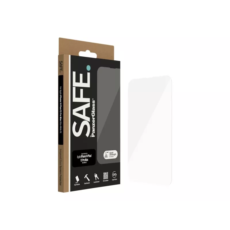 SAFE by PanzerGlass ekrāna aizsargs Apple iPhone 14 Plus | 13 Pro Max | Ultra-Wide Fit | PanzerGlass
