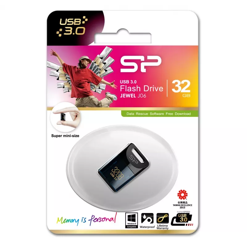 SILICON POWER Jewel J06 - USB zibatmiņa - 32GB - USB3.0 - tumši zila (SP032GBUF3J06V1D)