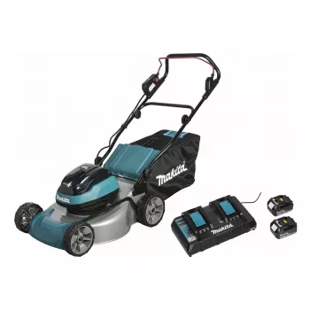 Zāliena pļāvējs Makita DLM466PT2 2x18V ar baterijām darbināms
