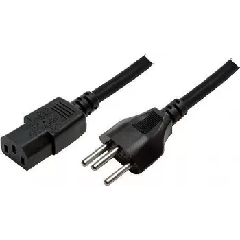 LogiLink - Strāvas kabelis - IEC 60320 C13 uz IEC 60906-1 (M) - 1,8 m - Melns