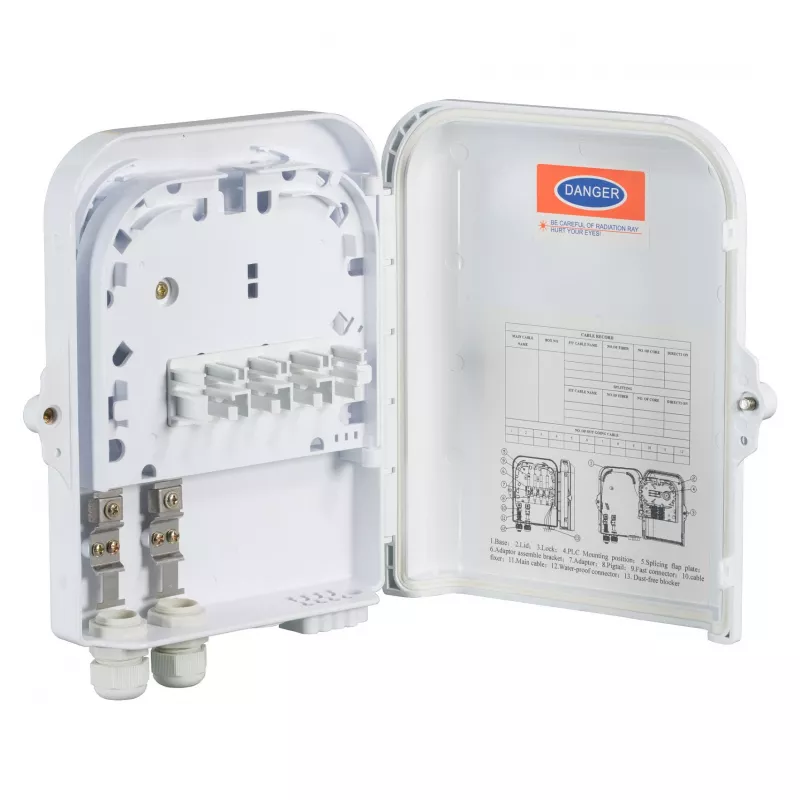 FTTH IP65 savienojuma kārba 16 šķiedrām, 8 sadalītājiem un šķiedru rezerves uzglabāšanai Ražotājs: EFB-Elektronik (FTTH-BOX-OUT-2)