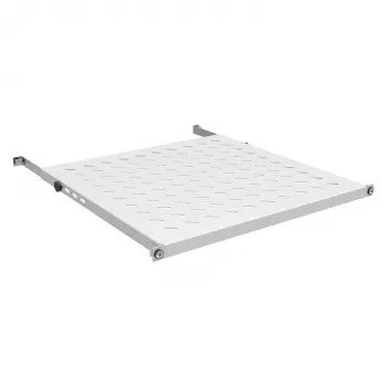 Fiksēts 19 collu plaukts (0,5U) EFB Elektronik 19 collu statnei, dziļums 350–450 mm, slodze 70 kg, 600 mm skapim, RAL7035