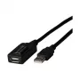 EFB-Elektronik USB2.0 aktīvais atkārtotāja kabelis 5 m, USB-A ligzda uz USB-A spraudnis