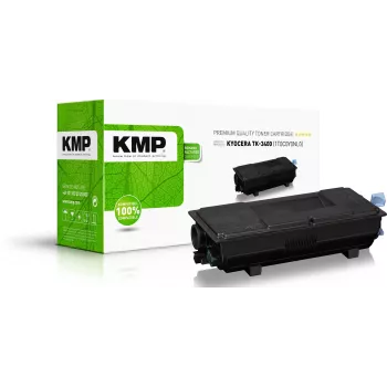 KMP melnais tonera kasetne saderīga ar KYOCERA TK-3400 (2929,0000)