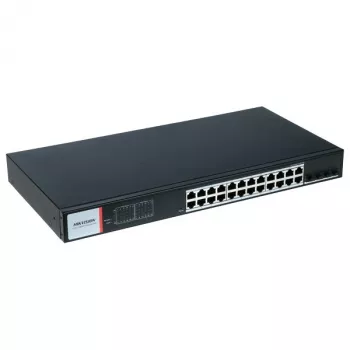 Hikvision DS-3T1528HP-SI-24P4F Industriālais PoE slēdzis - Slēdzis (DS-3T1528HP-SI-24P4F/Bez barošanas)