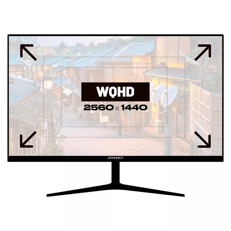 JAPANNEXT JN-IPS27WQHDR-C65W 16:9 HDMI/DP WQHD - Plakanā ekrāna monitors (TFT/LCD)