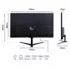 JAPANNEXT JN-IPS27WQHDR-C65W 16:9 HDMI/DP WQHD - Plakanā ekrāna monitors (TFT/LCD)