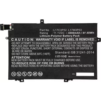 CoreParts klēpjdatora akumulators 44Wh Li-ion 11.1V 4000mAh melns 01AV463 - Akumulators - 4.000 mAh (01AV463-CP)