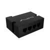Slēdzis Lanberg DIN-FE4-AT-30W 1XIN 3X Out 100MB POE pagarinātājs Fast Ethernet Din Rail AT 30W