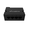 Slēdzis Lanberg DIN-GE4-BT-90W 1XIN 3XOUT 1GB POE pagarinātājs Gigabit Ethernet Din Rail BT 90W