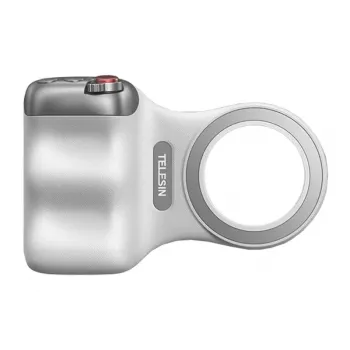 TELESIN Magnetic MagSafe satvērējspaliktnis ar Bluetooth tālvadības pulti iPhone / P5-mp-001wh