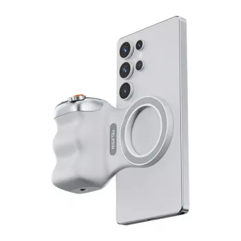 TELESIN Magnetic MagSafe satvērējspaliktnis ar Bluetooth tālvadības pulti iPhone / P5-mp-001wh