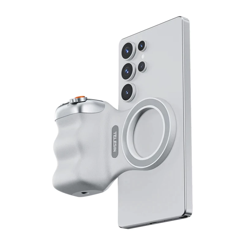 TELESIN Magnetic MagSafe satvērējspaliktnis ar Bluetooth tālvadības pulti iPhone / P5-mp-001wh