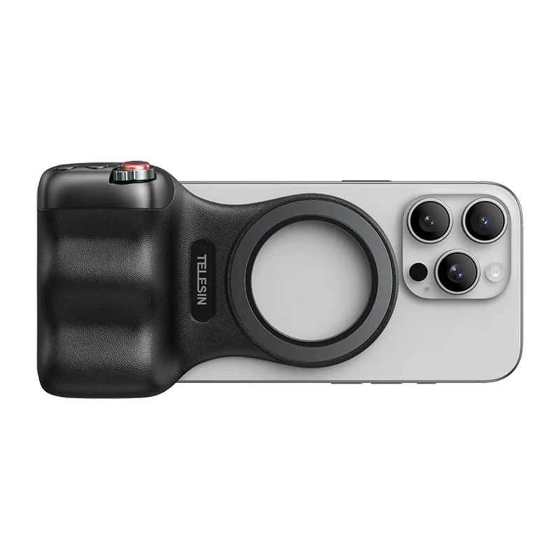 TELESIN Magnetic MagSafe Grip Holder with Bluetooth Remote iPhone / P5-mp-001bk
