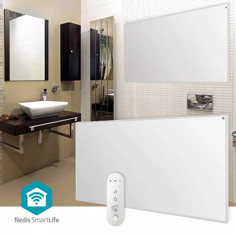Nedis SmartLife HTIP700WTW infrasarkanā apkures panelis, 700 W, balts