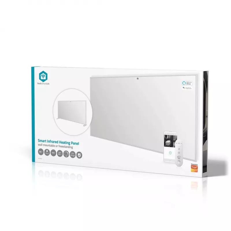 Nedis SmartLife HTIP700WTW infrasarkanā apkures panelis, 700 W, balts