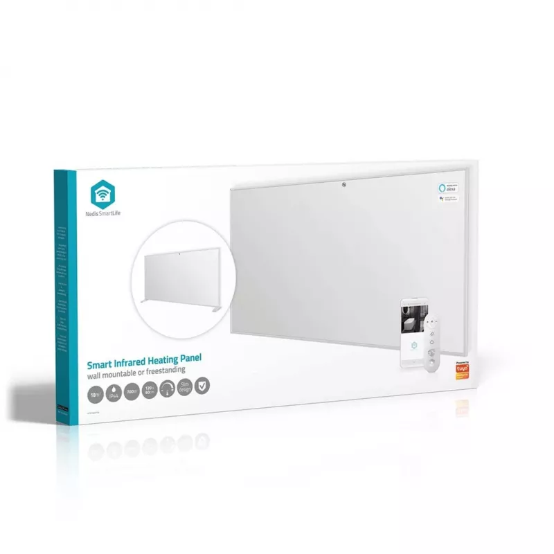 Nedis SmartLife HTIP700WTW infrasarkanā apkures panelis, 700 W, balts