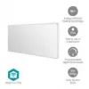 Nedis SmartLife HTIP700WTW infrasarkanā apkures panelis, 700 W, balts