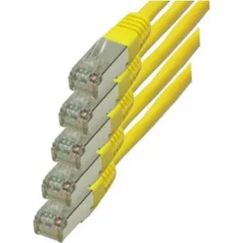 S-Conn RJ45-RJ45 - m-m - 1m - RJ-45 - RJ-45 - Männlich/männlich - Gold - Cat6 - S/FTP (S-STP) (75711-HY-SET5)