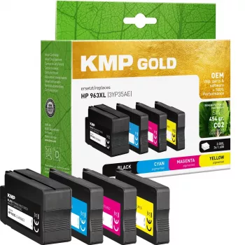 KMP GOLD Cartridge HP 963XL (3YP35AE) Multipack C/M/Y/B atjaunota