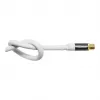 Antenas vads SmartFLEX, IEC/Koax spraudnis un ligzda, apzeltīts, četrkārt ekranēts, ekranējuma novērtējums 120dB, balts, 1,5m, Good Connections® (GC-M2042)