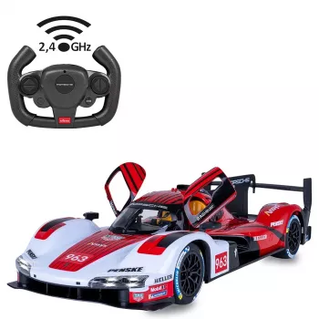 Jamara Porsche 963 LMDH 1:14 sarkans, 2,4 GHz, durvju tips, manuāla vadība (402261)