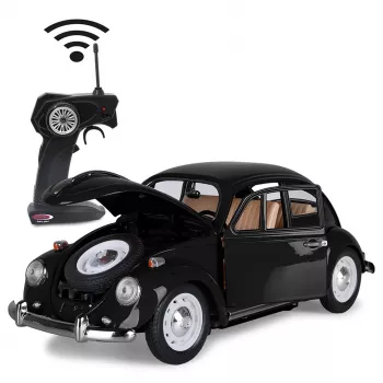 Jamara VW Beetle RC Diecast 1:18 melns 27 MHz - tālvadības elektriskā RC automašīna