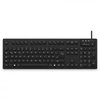 MediaRange kabelgeb. Higiēnas tastatūra, QWERTZ, IP68, 1,5 m, melna