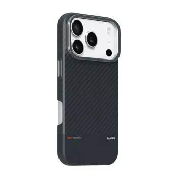 Laut Kev Protect - futrālis ar statīvu iPhone 17 Pro, saderīgs ar MagSafe (melns)
