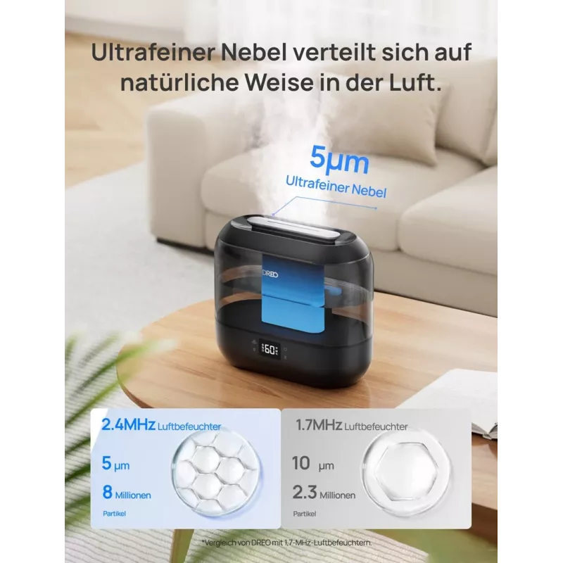 Dreo - Gaisa mitrinātājs 420S 4L, 36h, 420 - Smart