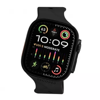 Decoded Silicone Ares Splice Band - silikona siksniņa Apple Watch 40/42 mm (melna)