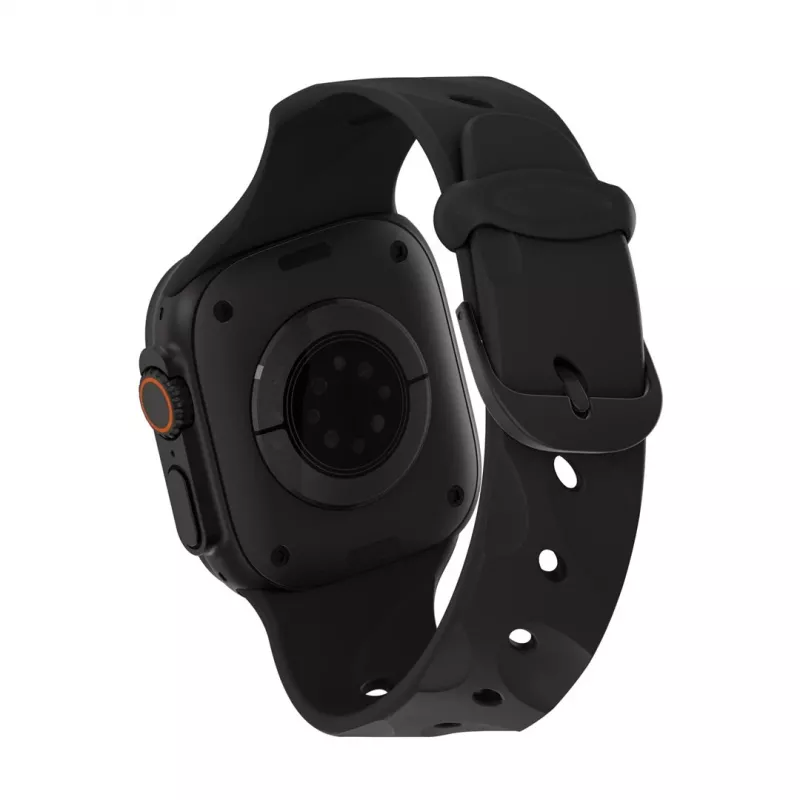 Decoded Silicone Ares Splice Band - silikona siksniņa Apple Watch 40/42 mm (melna)