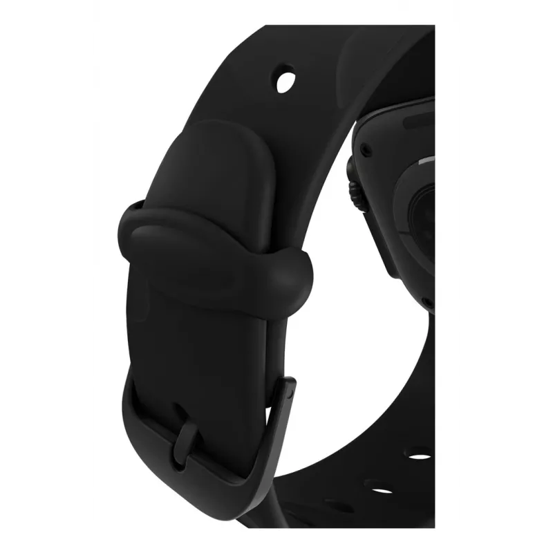 Decoded Silicone Ares Splice Band - silikona siksniņa Apple Watch 40/42 mm (melna)