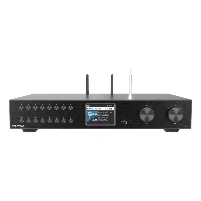 Telestar TOP 500 melns daudzfunkciju radio HiFi modulis (5700500)