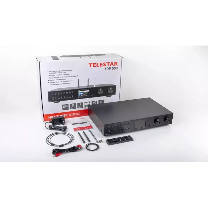 Telestar TOP 500 melns daudzfunkciju radio HiFi modulis (5700500)